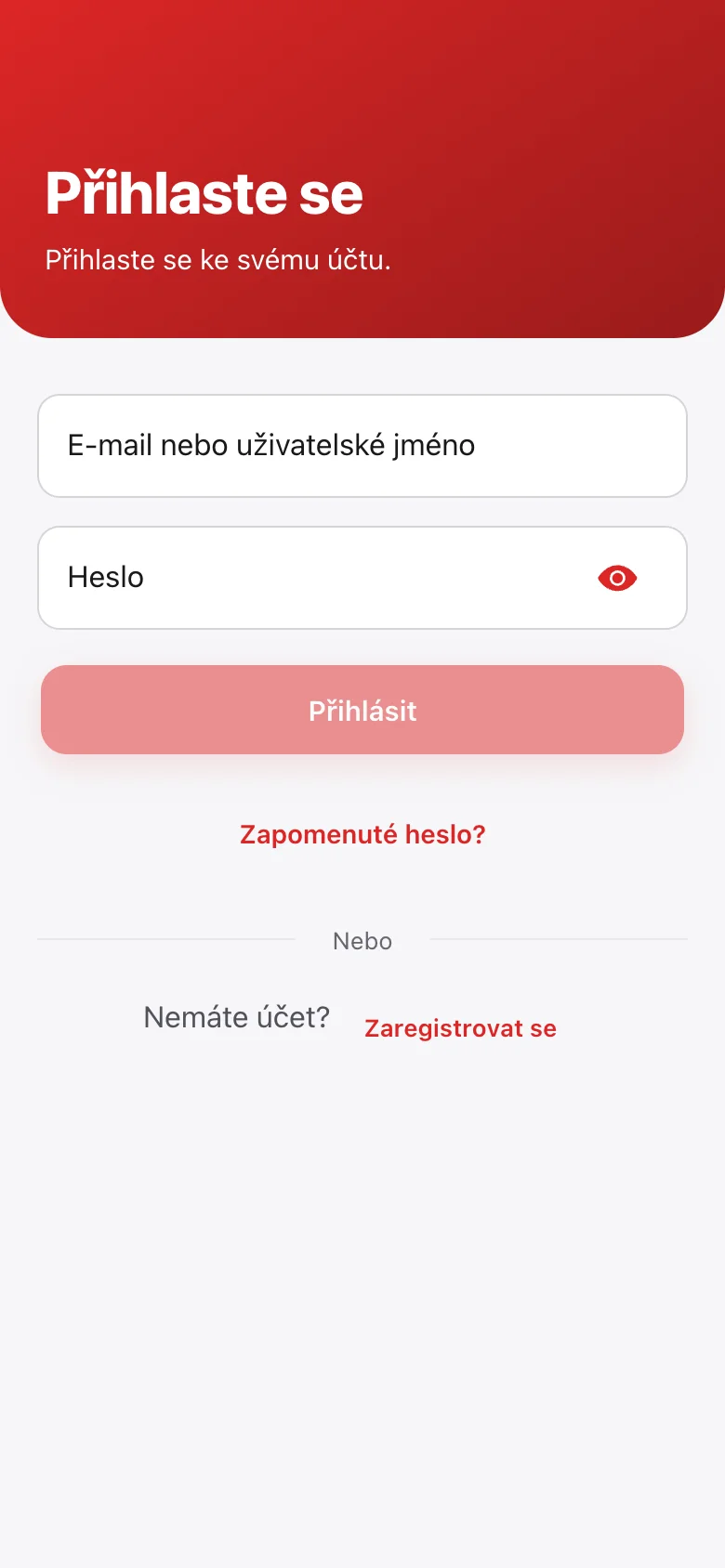 Přihlášení